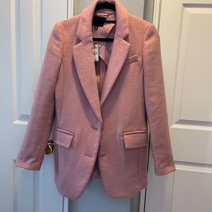 Express dusty pink blazer coat